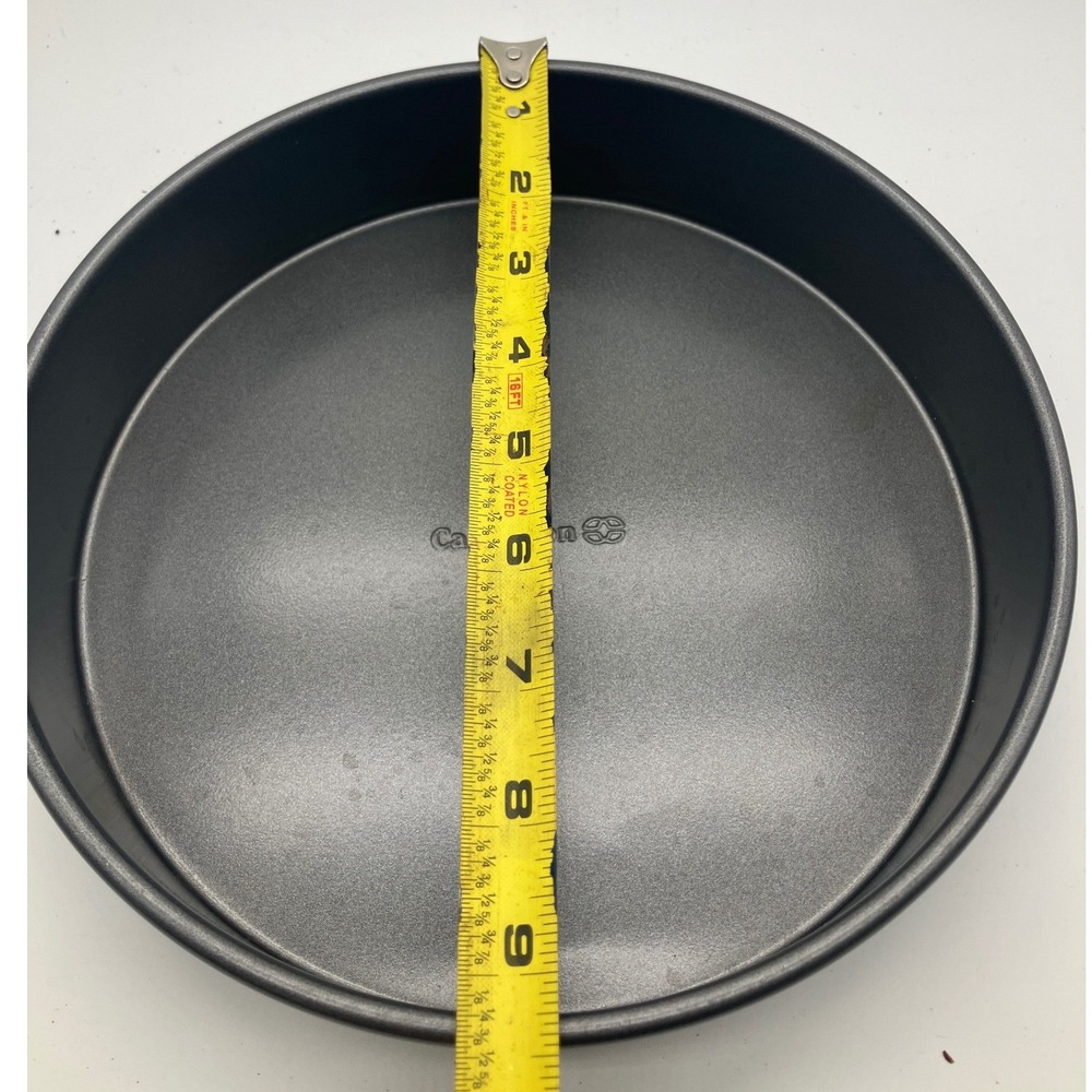 Calphalon 9 Inch Round Cake Pan Nonstick Gray Steel Bakeware 2 Inch Deep - Picture 5 of 6
